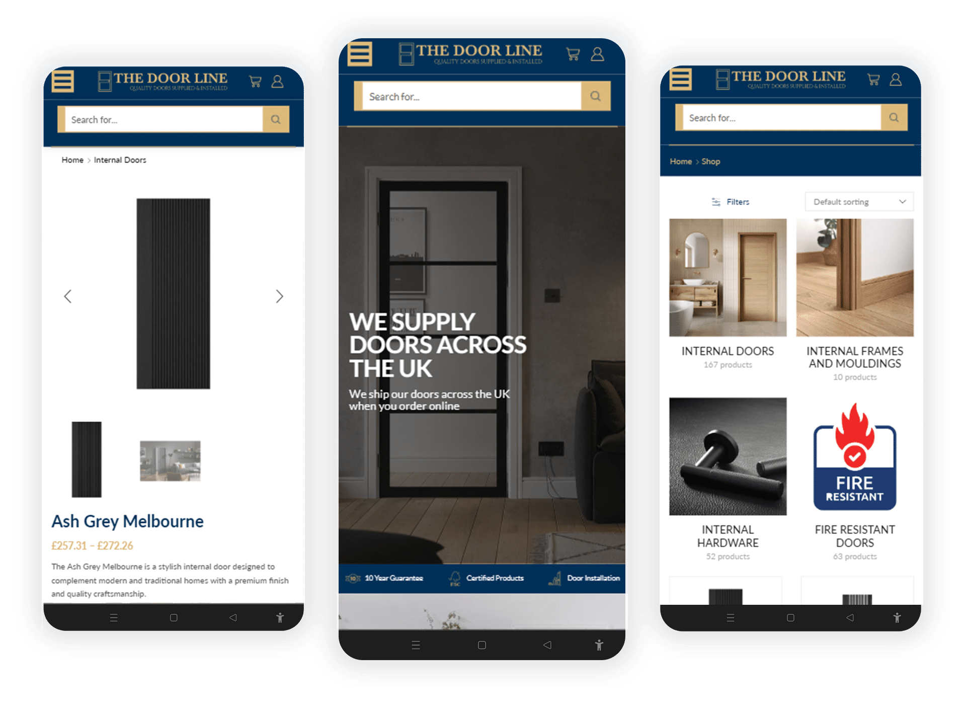 Mobile Screen The Door Line
