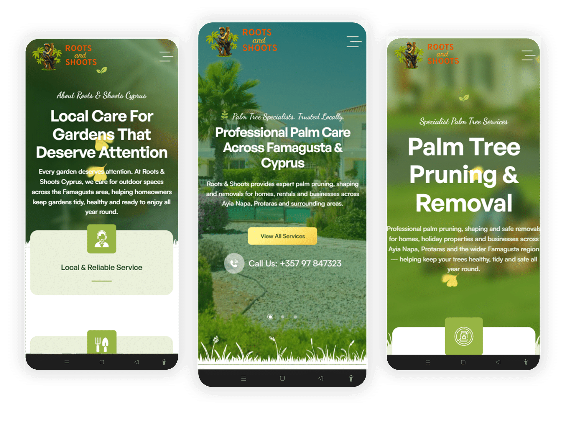 Mobile Screen Roots & Shoots