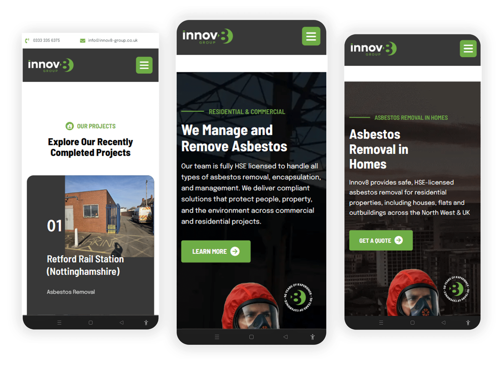 Mobile Screen Innov8 UK