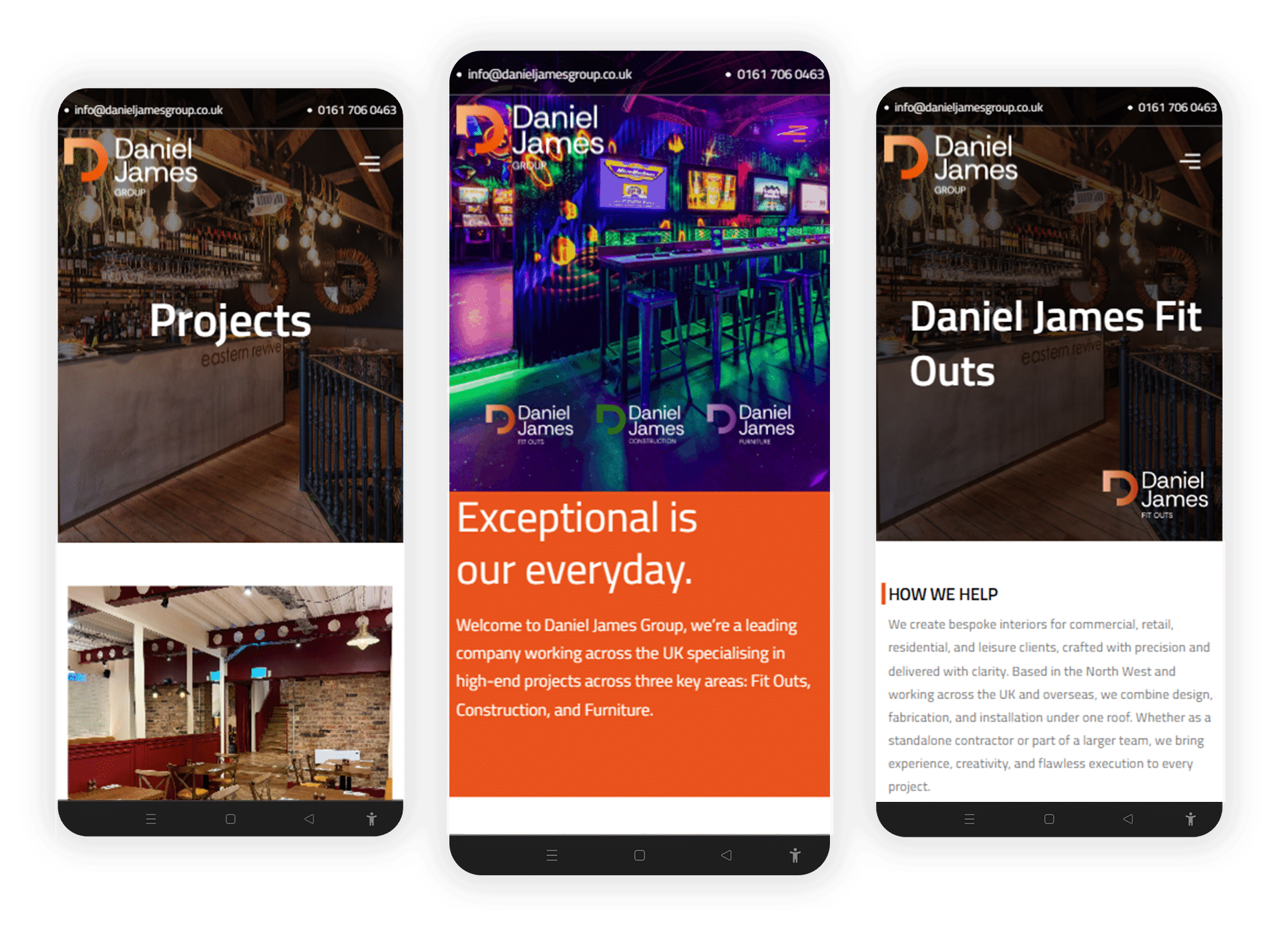 Mobile Screen Daniel James Group